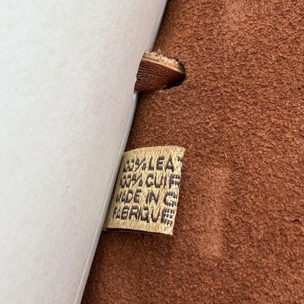 NEW 100% Leather Hand Tooled Brown Floral Rustic Travel Diary